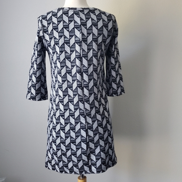 Zara TRF Chevron Print Shift Dress - Picture 3 of 5